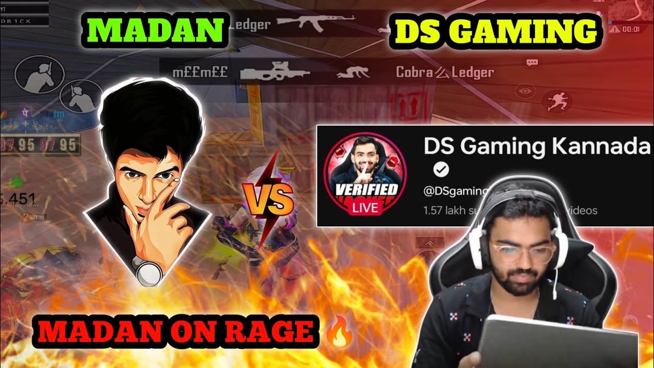 Madan vs DS Gaming YT in same lobby 🔥 #madan #madanop #bgmilive