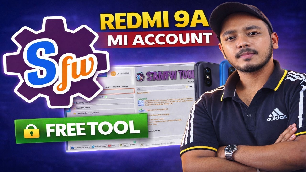 Redmi 9A Mi Account Remove Free Tool | 100% Working Method 2026 | Free Tool Unlock (Hindi)