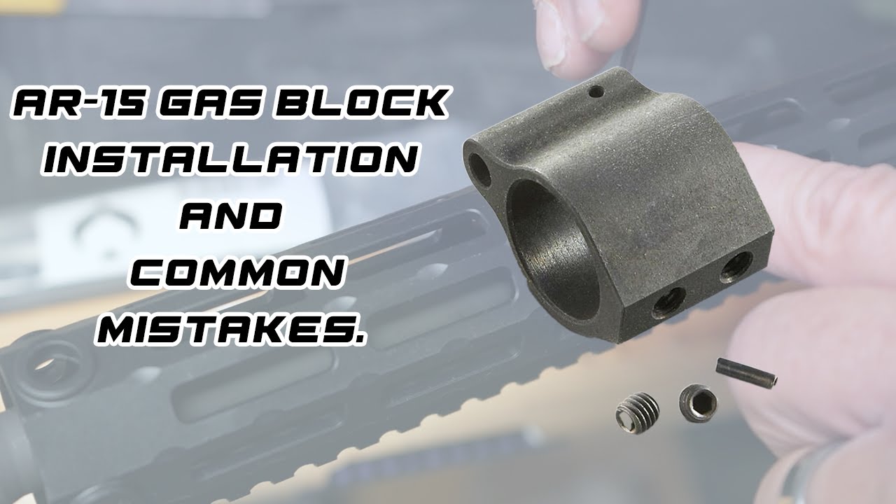 Установка газового блока AR-15 и типичные ошибки.