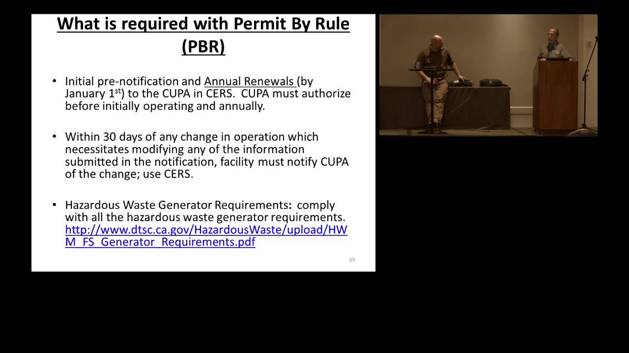 TIERED PERMITTING INSPECTOR TRAINING (Part 2 of 2)