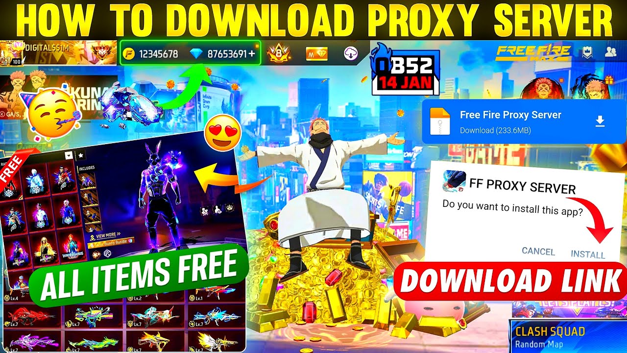 How To Download Proxy Server In Free Fire 💯😱🔥 | Free Fire Proxy Server | Proxy Server Free Fire