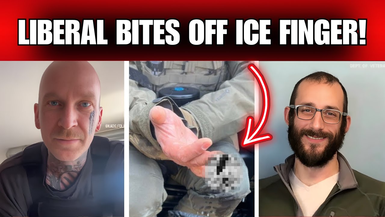 Безумные либералы откусывают палец агенту ICE! Миннеаполис горит в ярости от бунта антифашистов!
