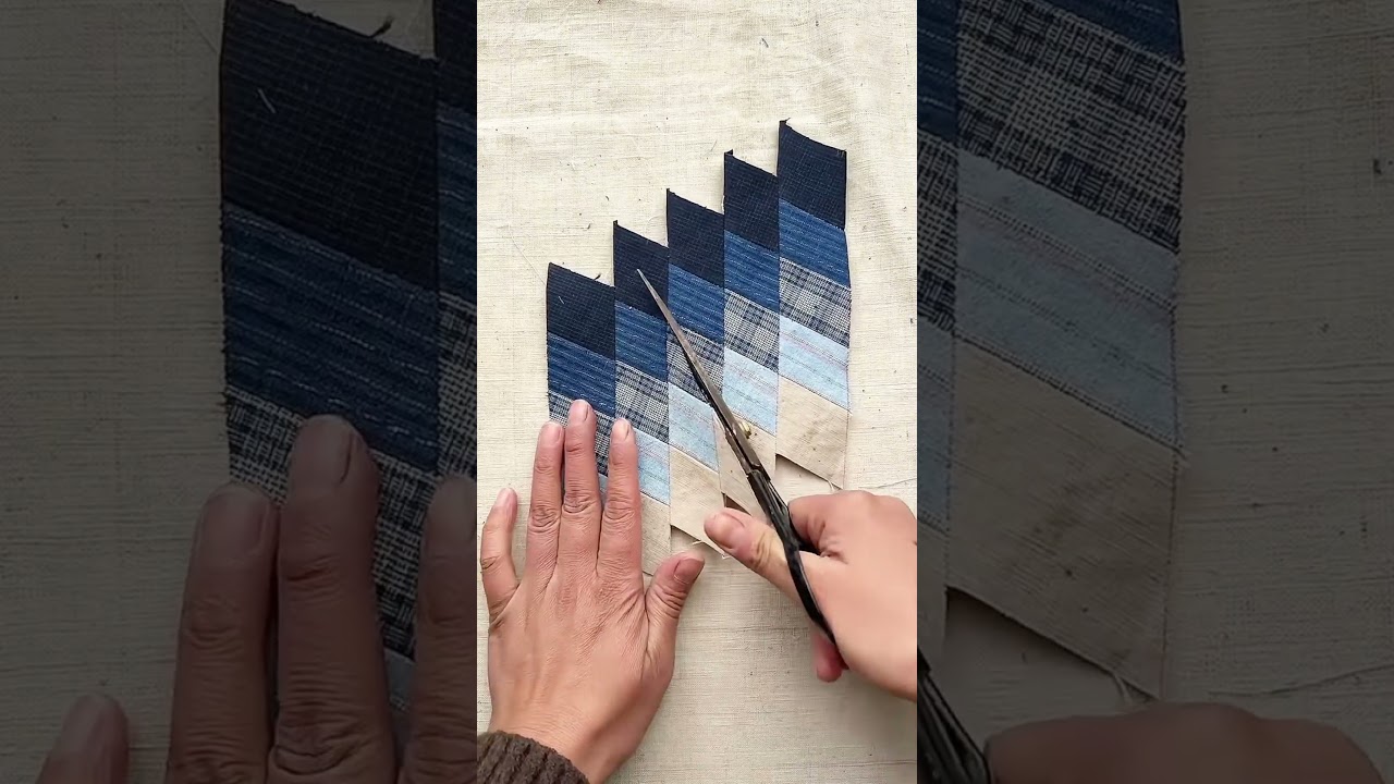 From Strips to Diamond Quilt #shorts