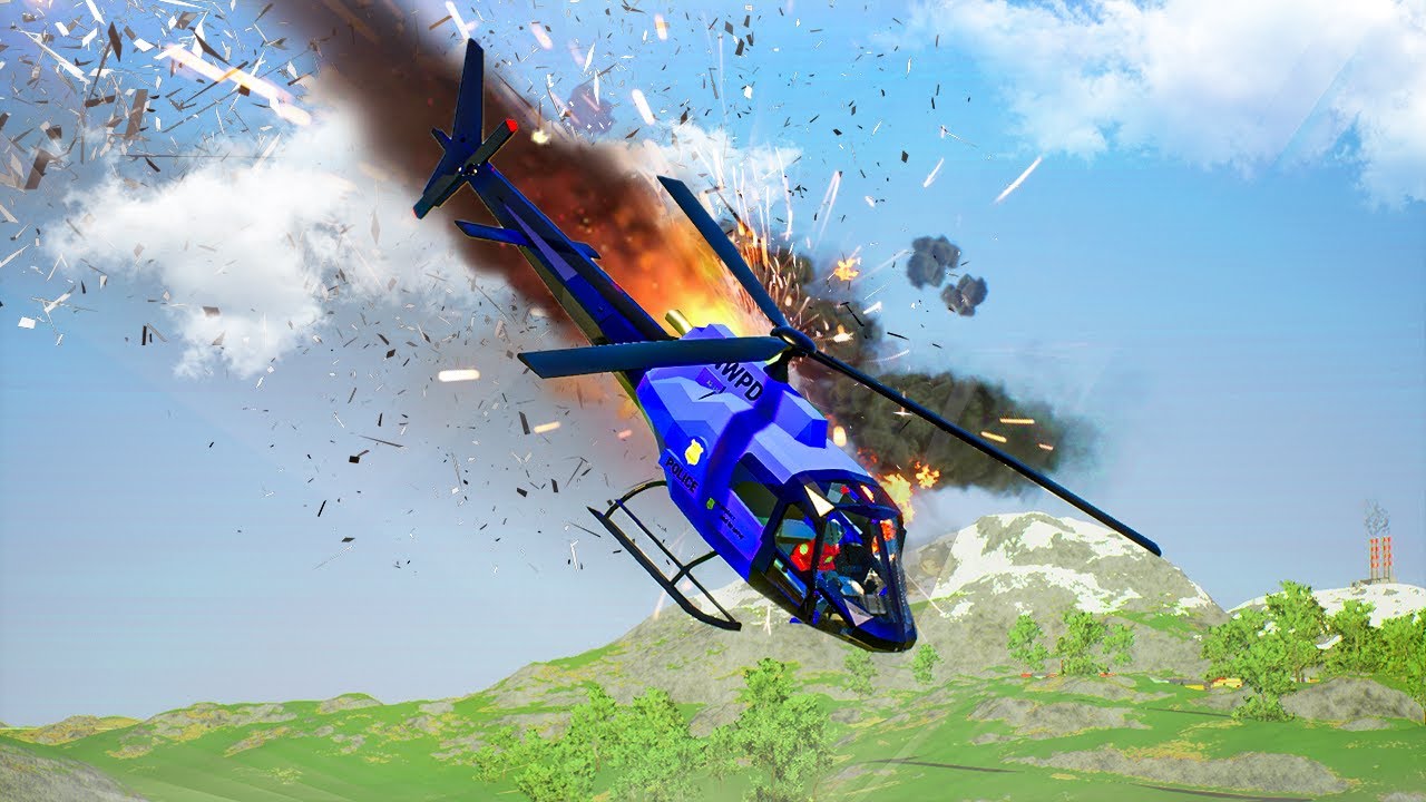 LEGO Helicopter Crash - Bricks & Turbulence BRICK RIGS