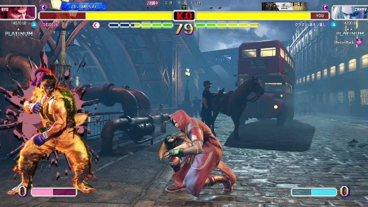 スト6　キャミィでランクマ　VSリュウ