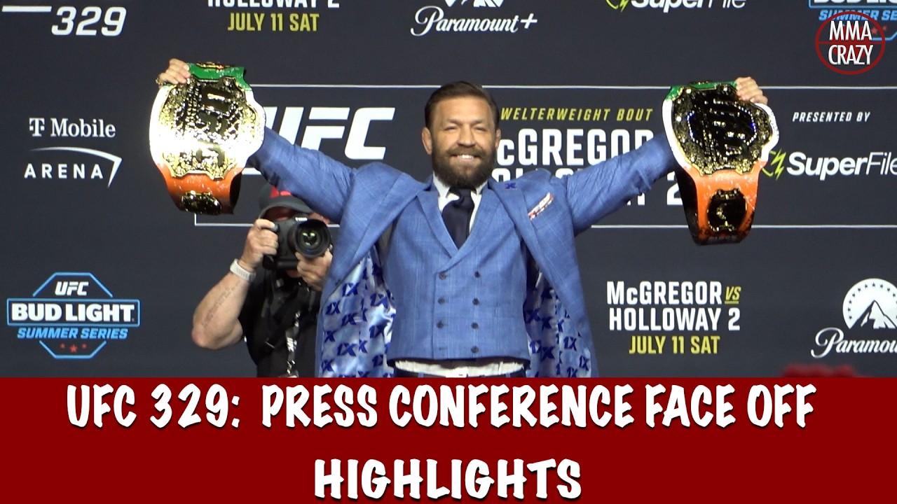 UFC 329 Pre Fight Presser FACE OFF Highlights