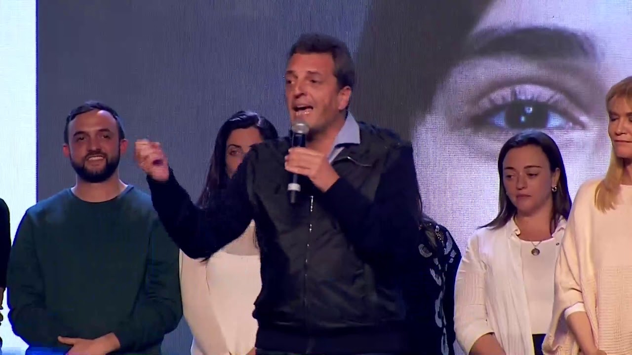 Sergio Massa habló desde el búnker de Frente de Todos