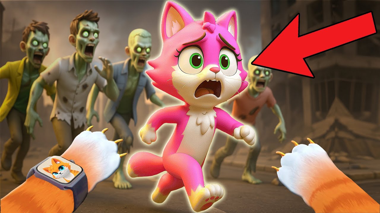 Los ZOMBIES atacan a mi NOVIA (I Am Cat VR)