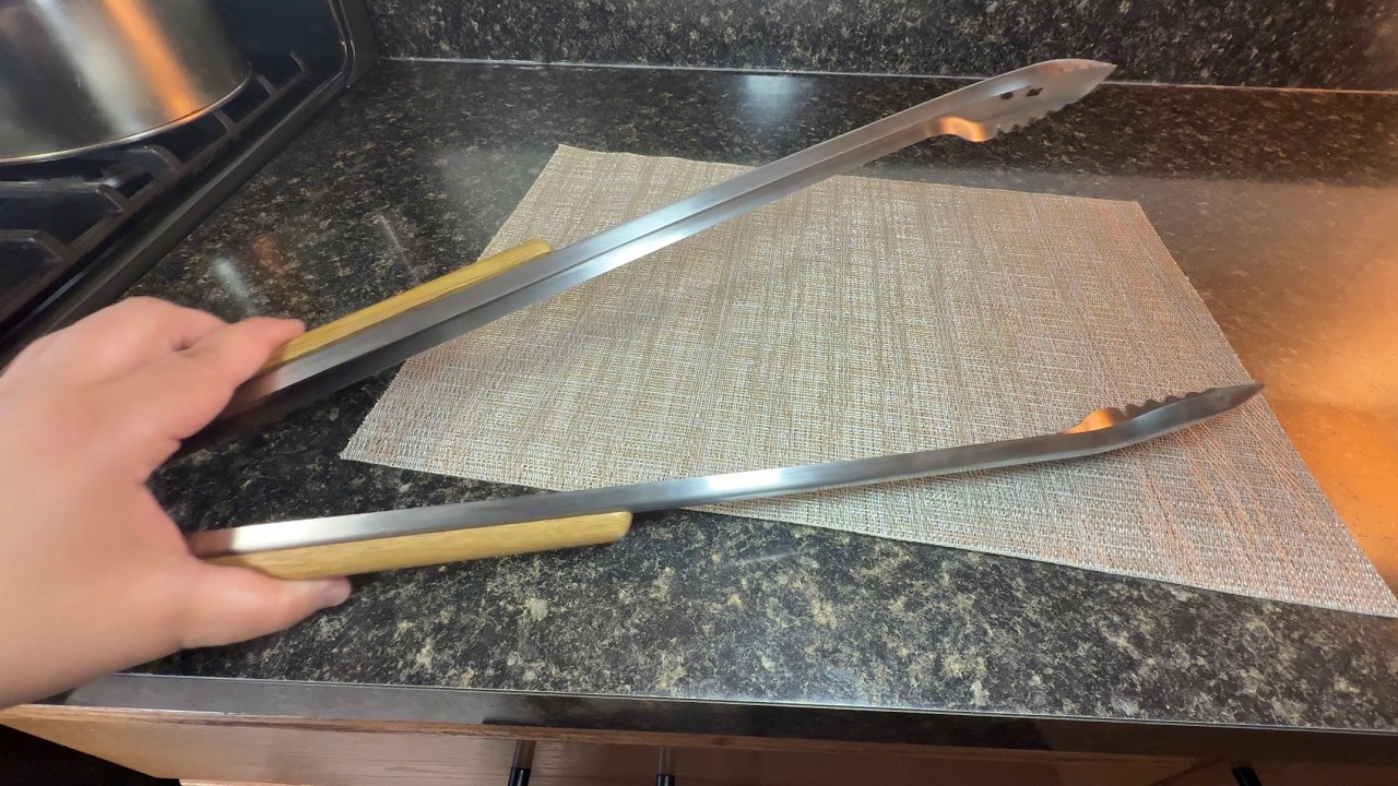 Up Close Proof It's Worth It- Very Long BBQ Tong
