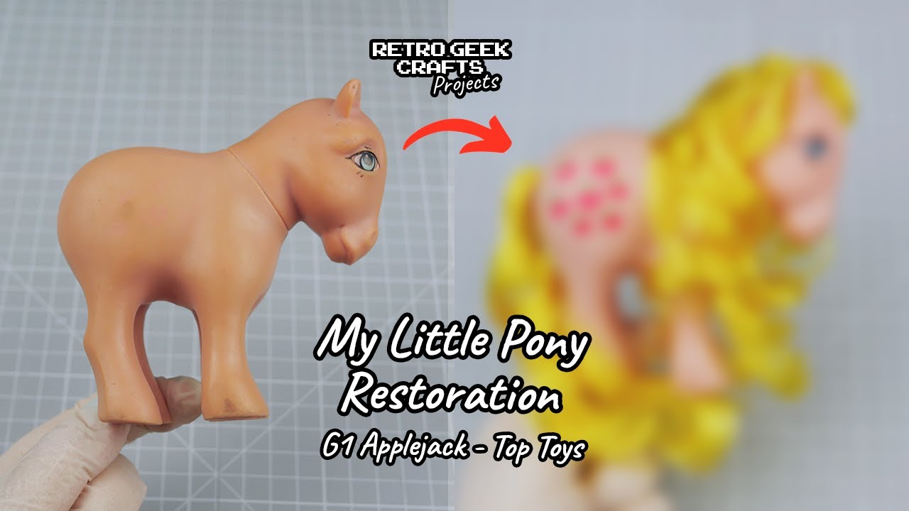 Реставрация винтажной игрушки My Little Pony: Эпплджек «Обновленная» (#mlp G1 1982 Hasbro/Top Toy...