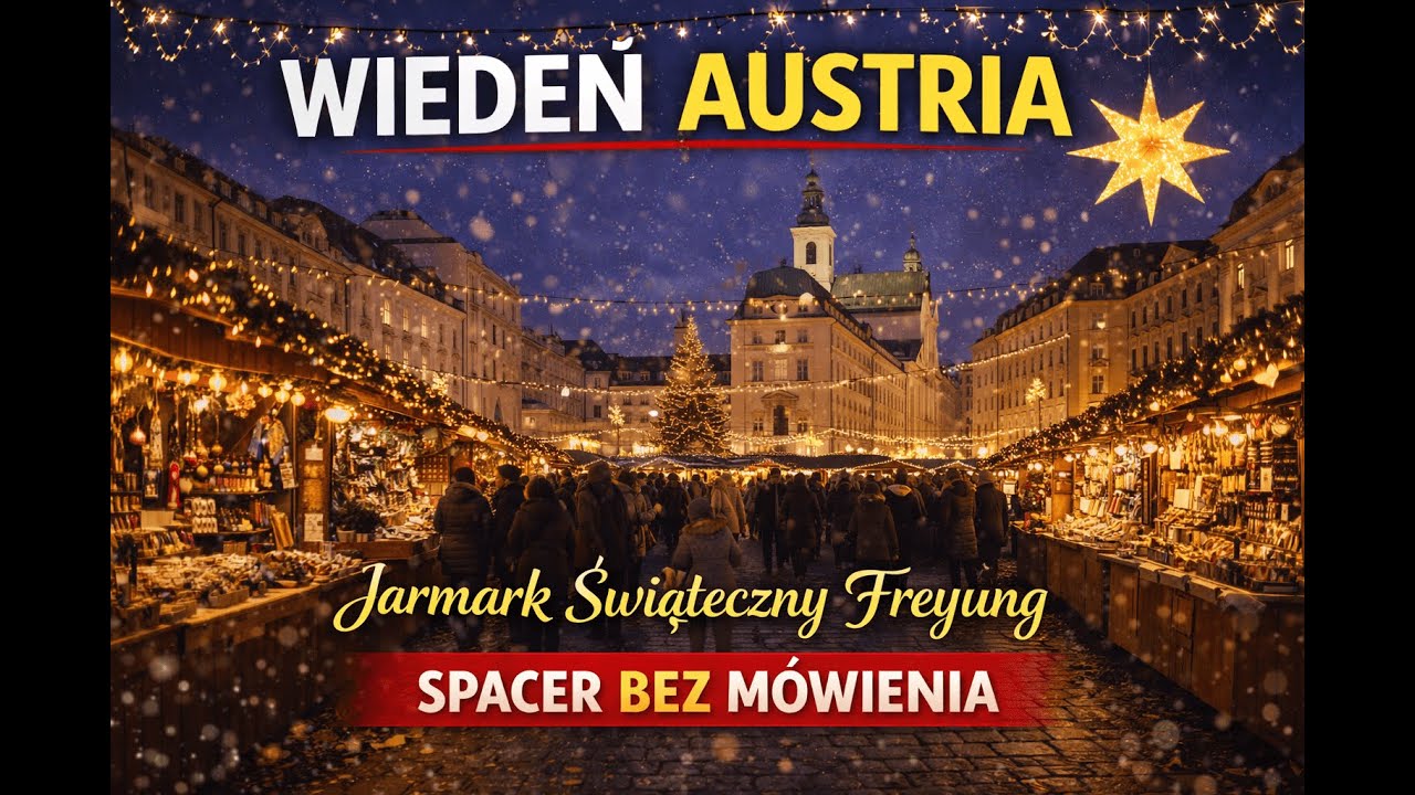 Jarmark Świąteczny Freyung | Wiedeń Austria | Spacer Bez Mówienia