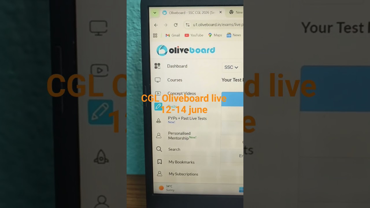 Oliveboard mock test 12-14 june