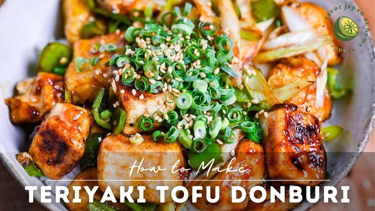 Teriyaki Tofu Donburi (20-Minute Vegan Rice Bowl Recipe)