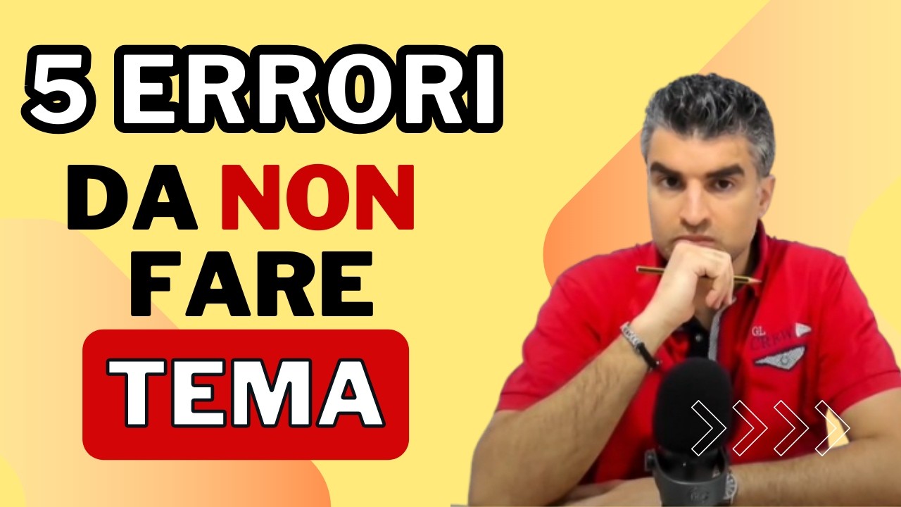 Come scrivere un Tema Argomentativo senza sbagliare (5 + 1  errori da evitare)