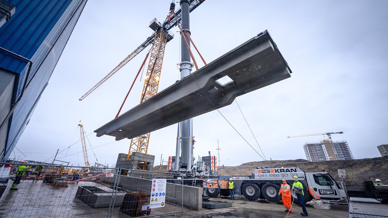267t Gesamtgewicht - Versetzen von zwei Waagenbrücken mit LTM1650