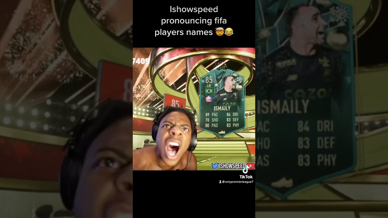 Ishowspeed pronouncing fifa players names 🤯😂 #speed #fifa #funny #comedy #ishowspeed #football