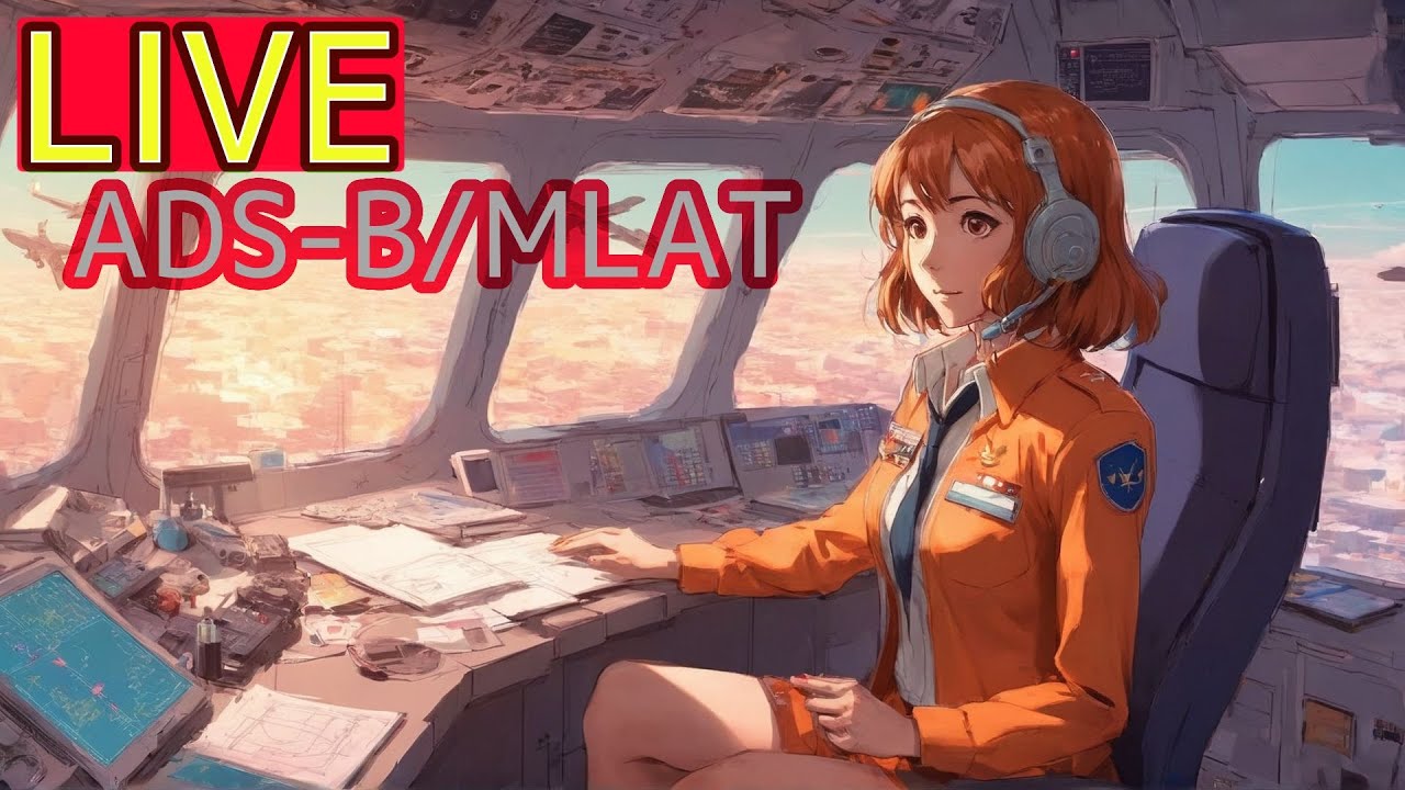 【2026/02/01 AM】 大阪上空ライブ配信 Flight Tracking Osaka RJOO【ADS-B/MLAT】