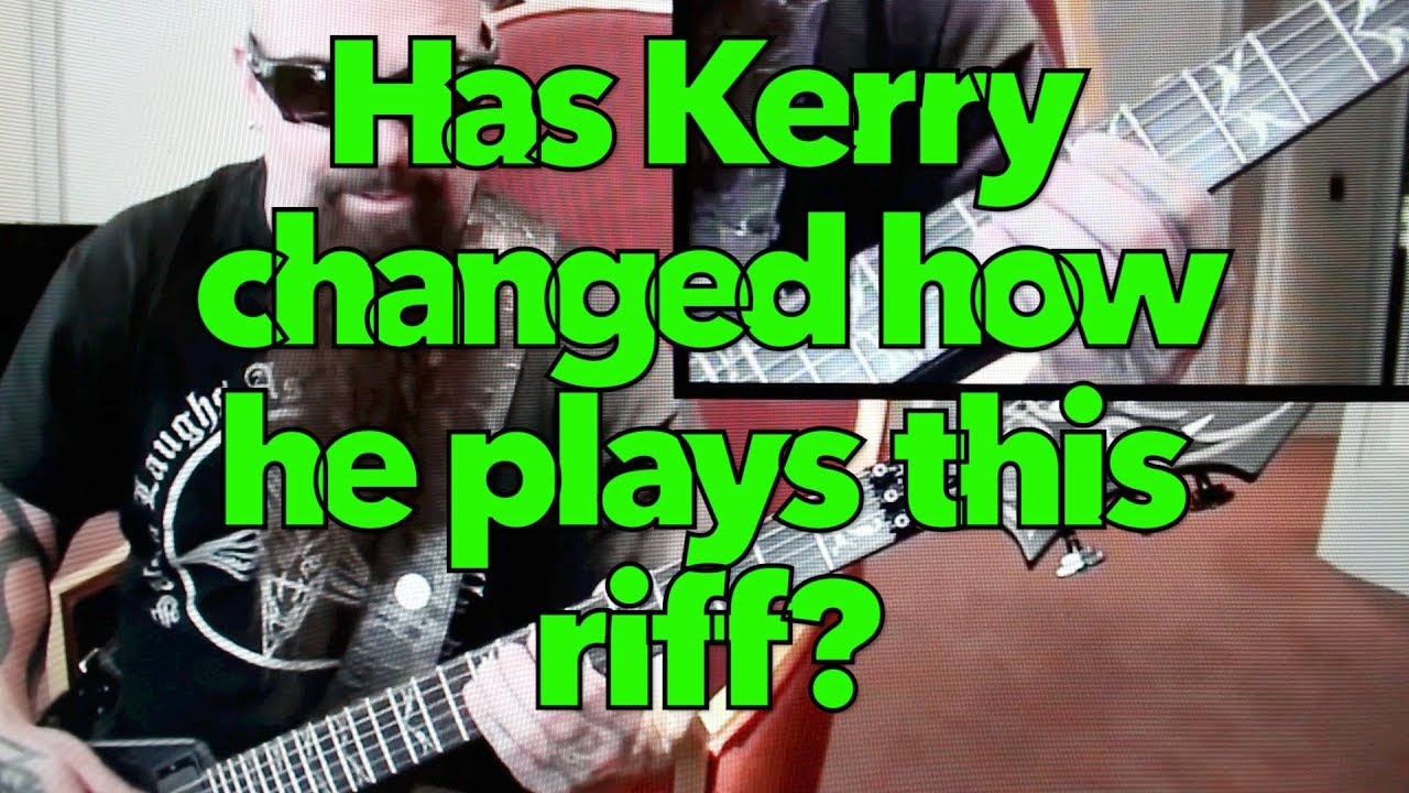 Did Kerry King forget how to play the Slayer Angel of Death bridge riff? Weekend Wankshop 188