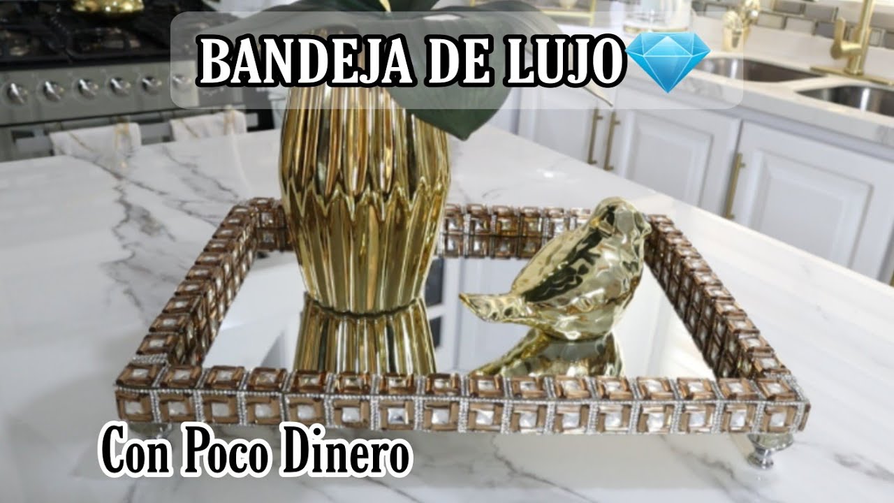 COMO HACER BANDEJA LUJOSA CON ESPEJO