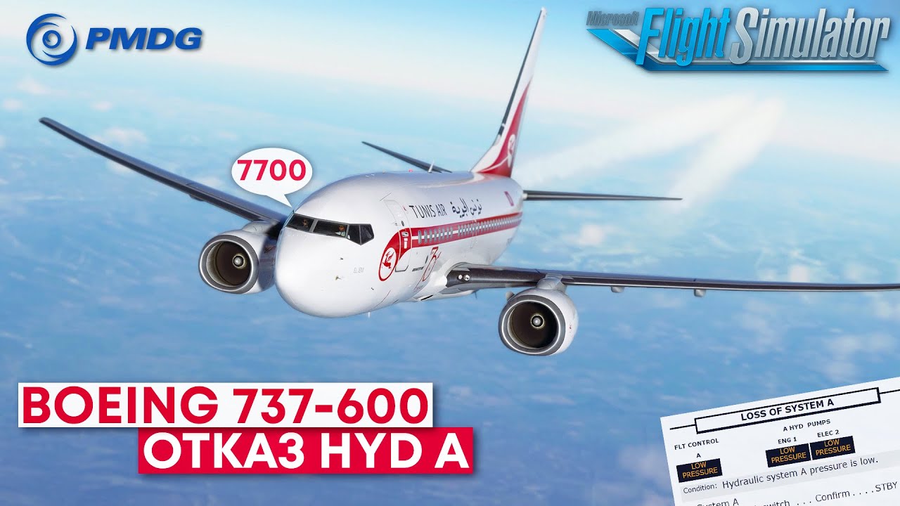 Отказ Гидросистемы в VATSIM на Boeing 736NG в Microsoft Flight Simulator
