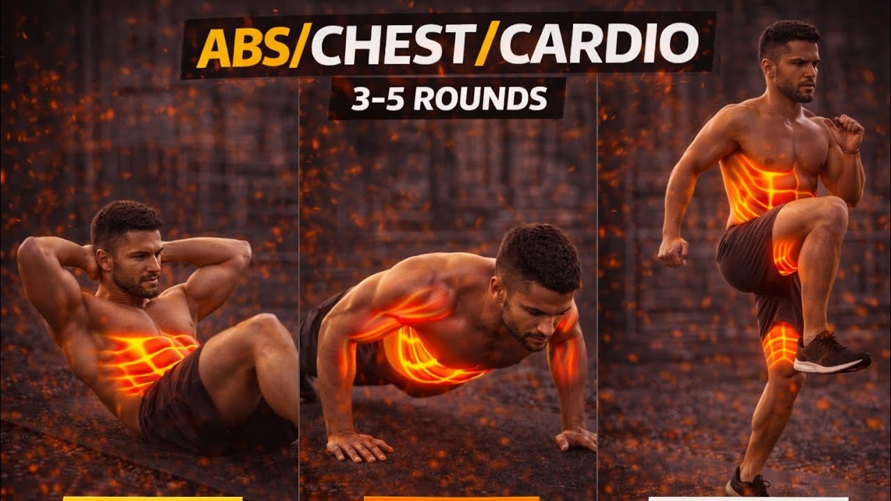 High Intensity Chest Abs Cardio Home Exercise