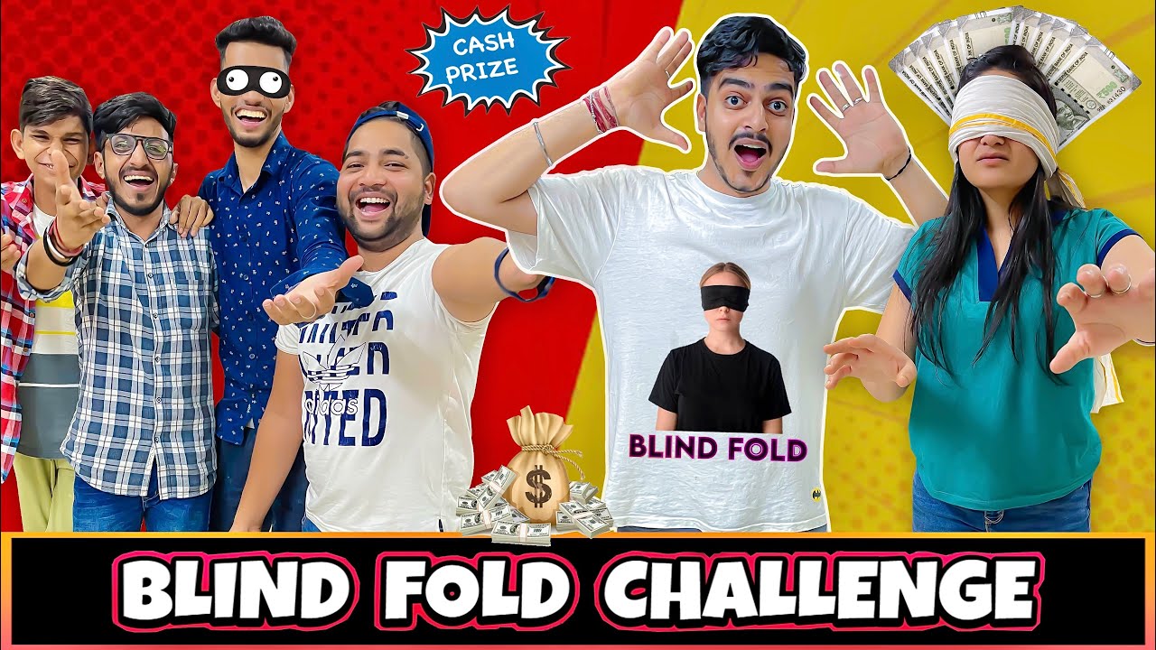 Blind Fold Challenge 😳😂