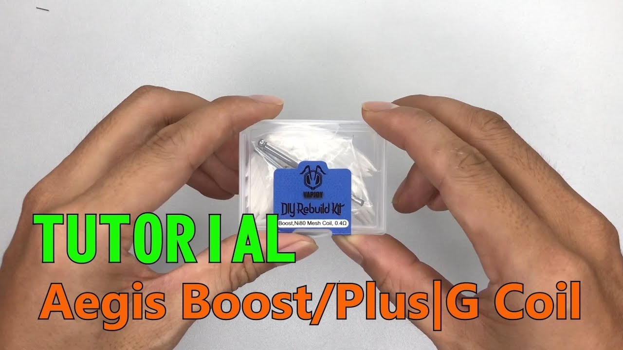 Tutorial Video to Rebuild Geekvape Aegis Boost G Coil Mesh 0.4ohm -VAPJOY DIY Rebuild Kit