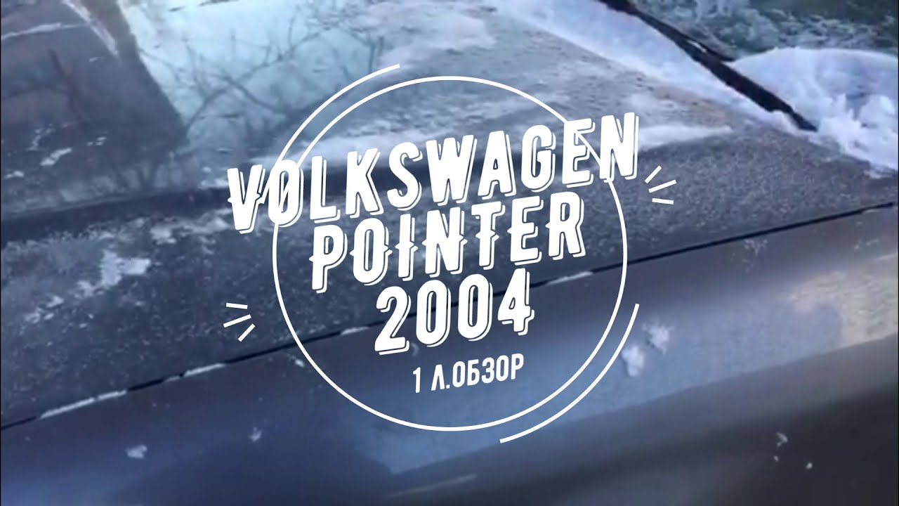 пончик. Volkswagen Pointer (GOL) 2004 двигатель 1 л. обзор. заводим в мороз.