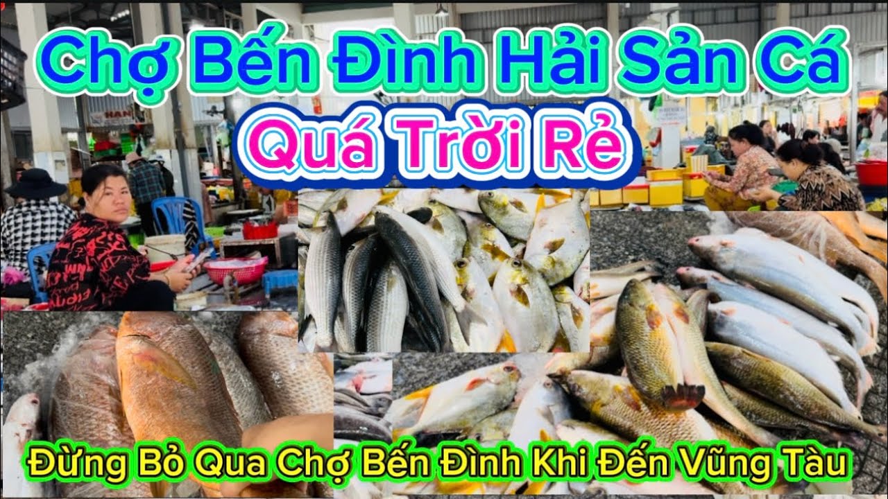 1171 .Chợ Bến Đình Hải Sản Cá Quá Trời Rẻ Đừng Bỏ Qua Chợ Bến Đình Khi Đến Vũng Tàu