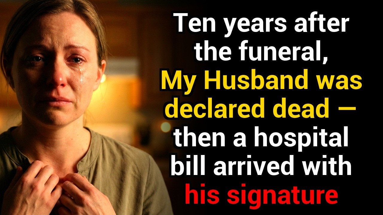 10y after the funeral, My Husband was declared dead — then a hospital bill arrived with his sign