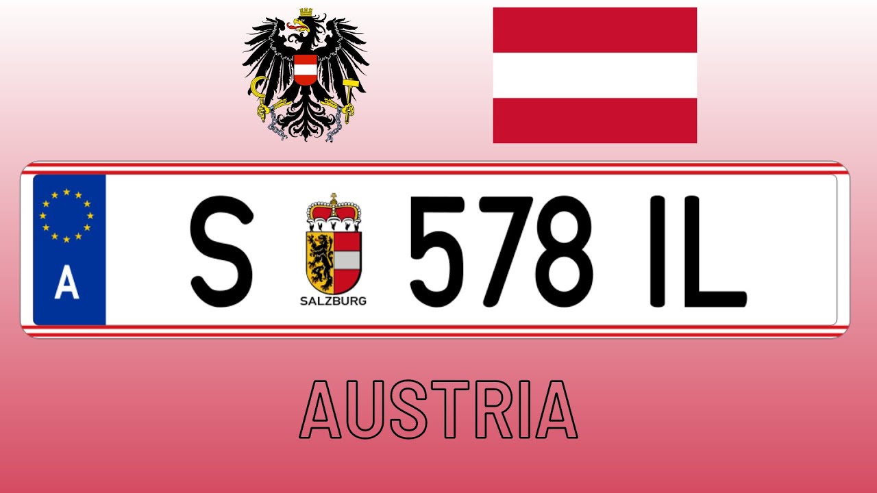 European countries- registration plates