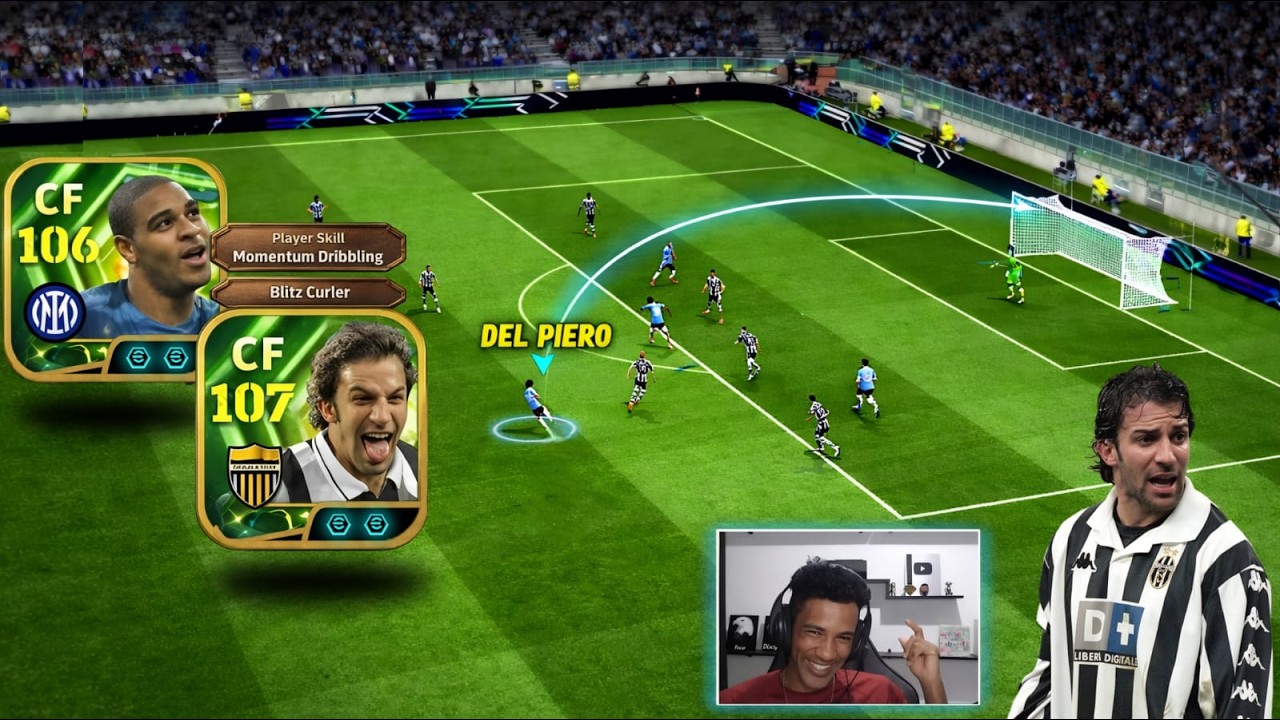 😍Del Piero e Adriano BOTANDO pra KITAR eu POSSO PROVAR no eFootball 2026 Mobile