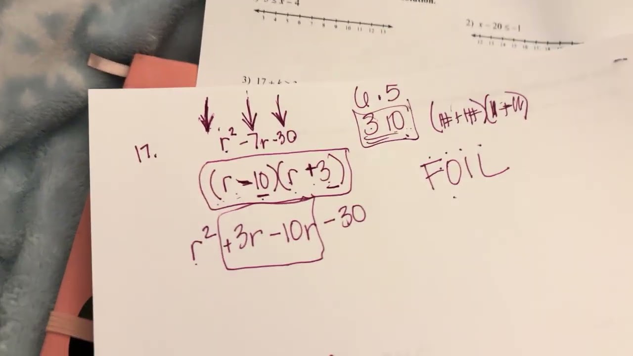 Factoring - “reverse foil”