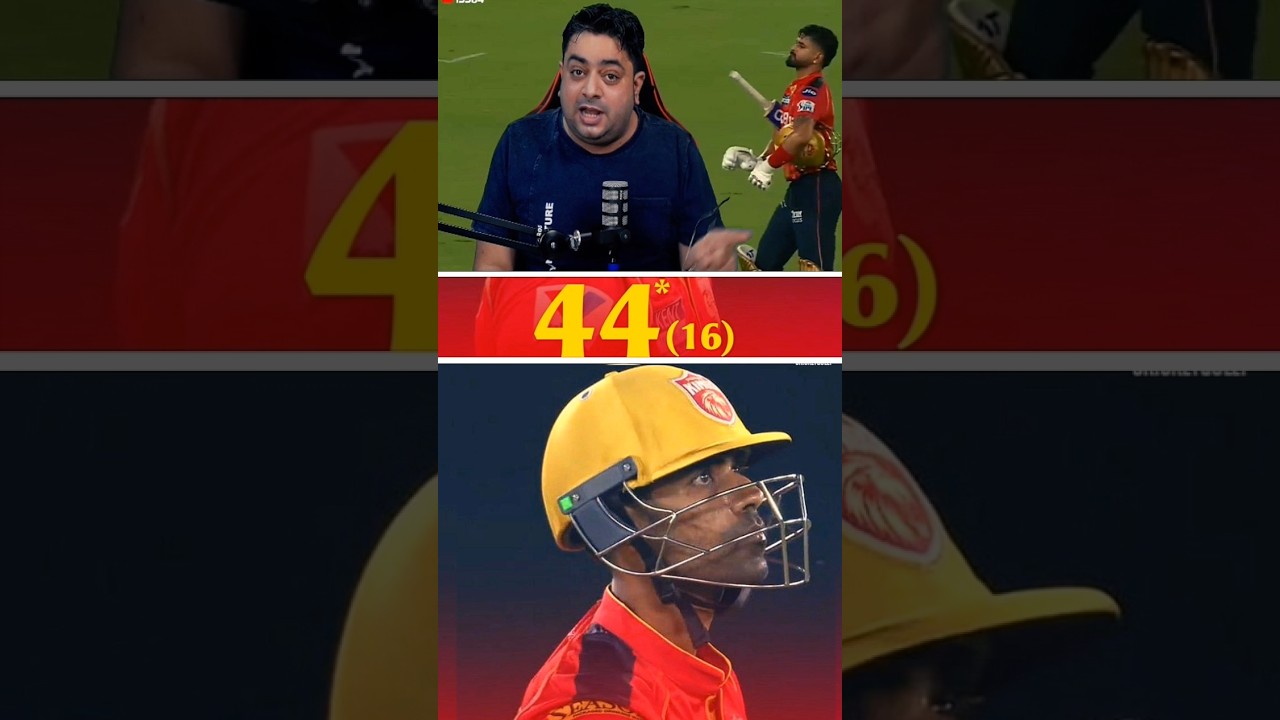 Shashank Singh Blazing 44 (16) in IPL 2025! 🔥 PBKS on Fire! #shashanksingh #shorts #cricket