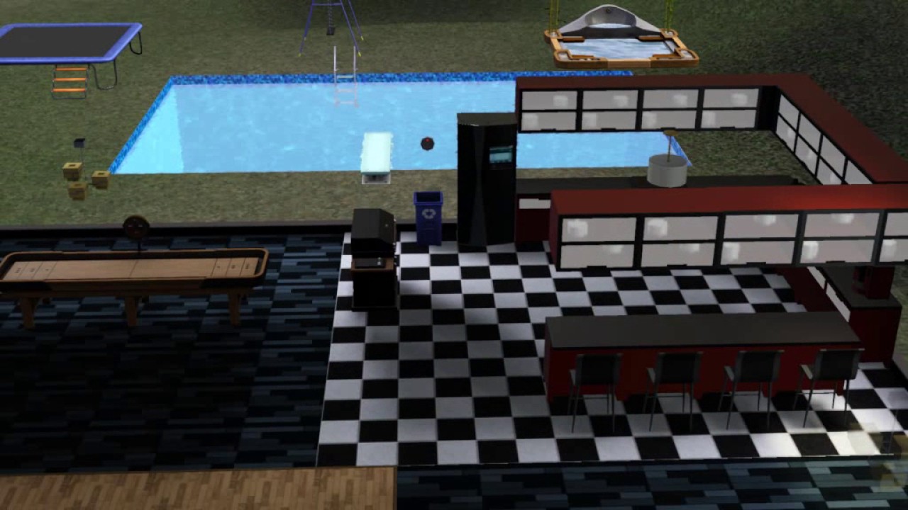 pr&eacute;sentation de la maison de rivles, l&eacute;o et kylesoul dans les sims 3