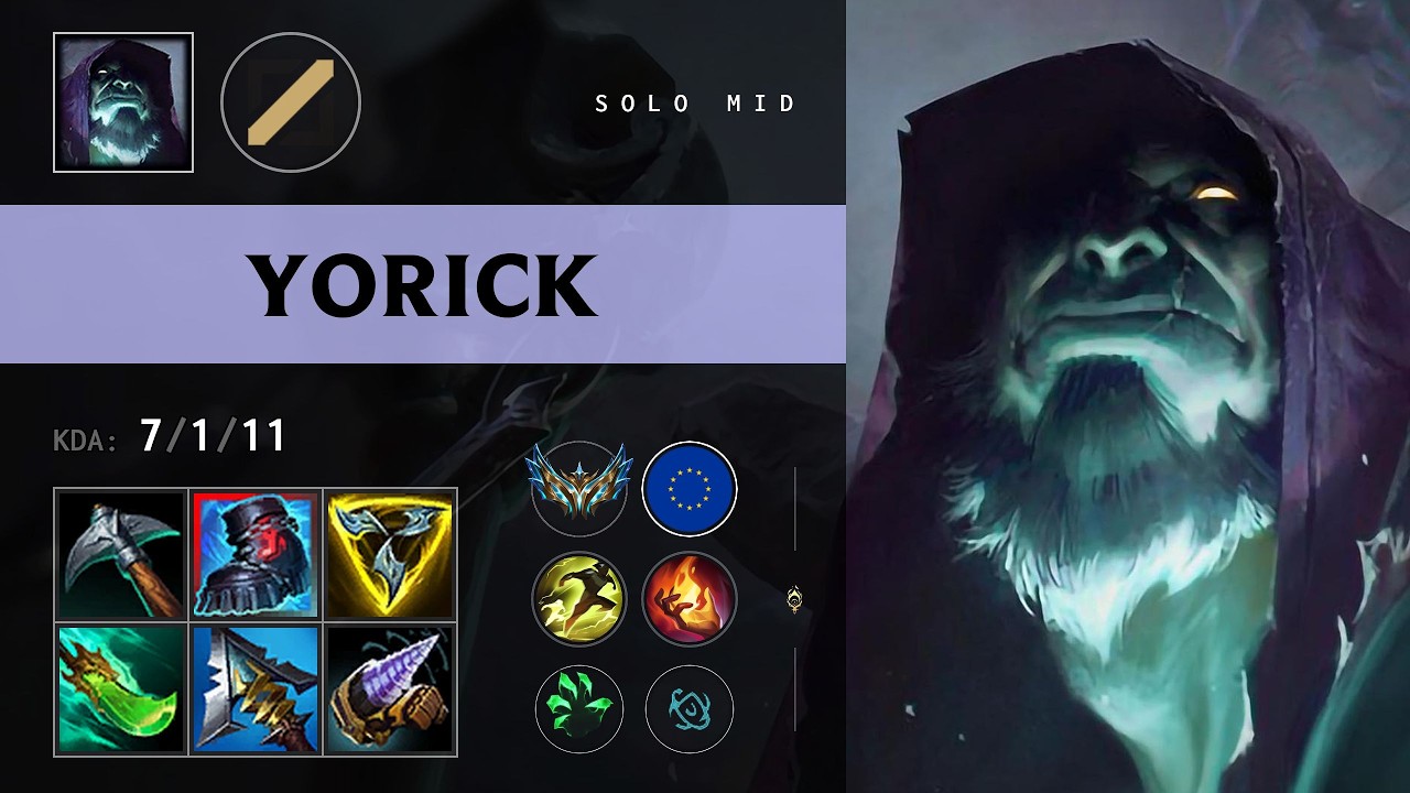 Yorick Mid vs Zoe - EUW Challenger Patch 26.14