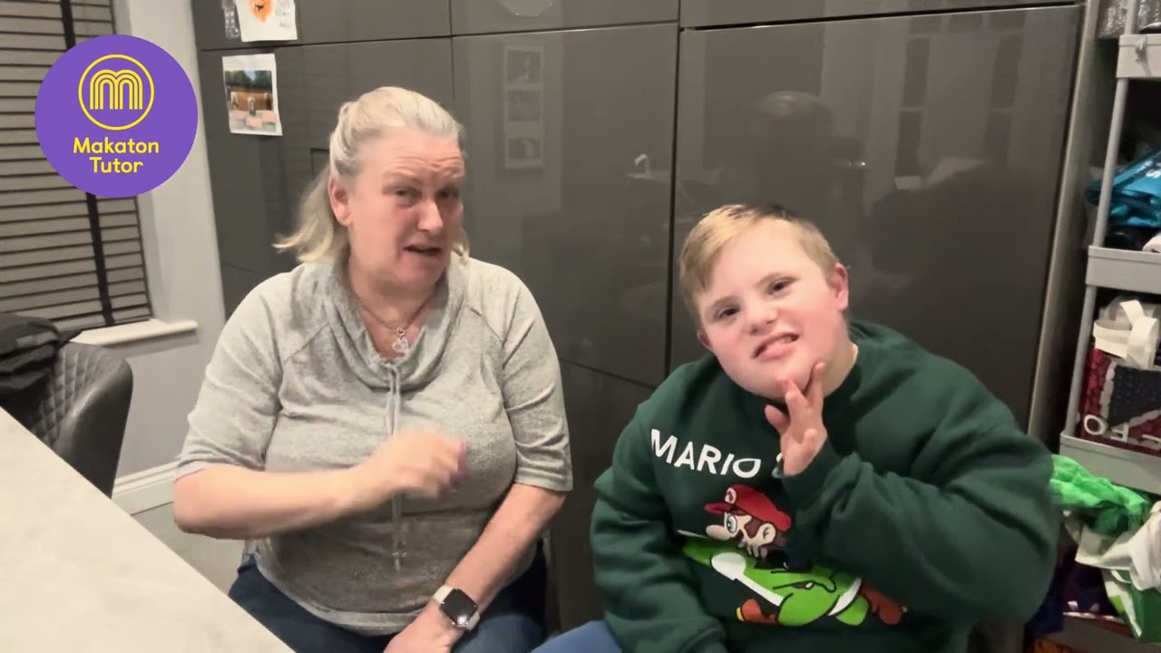 Makaton for ‘BLUE MONDAY’ 😢 