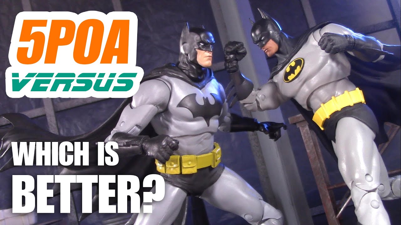 BLACK AND GREY KNIGHTFALL VS HUSH! Обзор фигурки Batman Versus от McFarlane Toys и обмен головами
