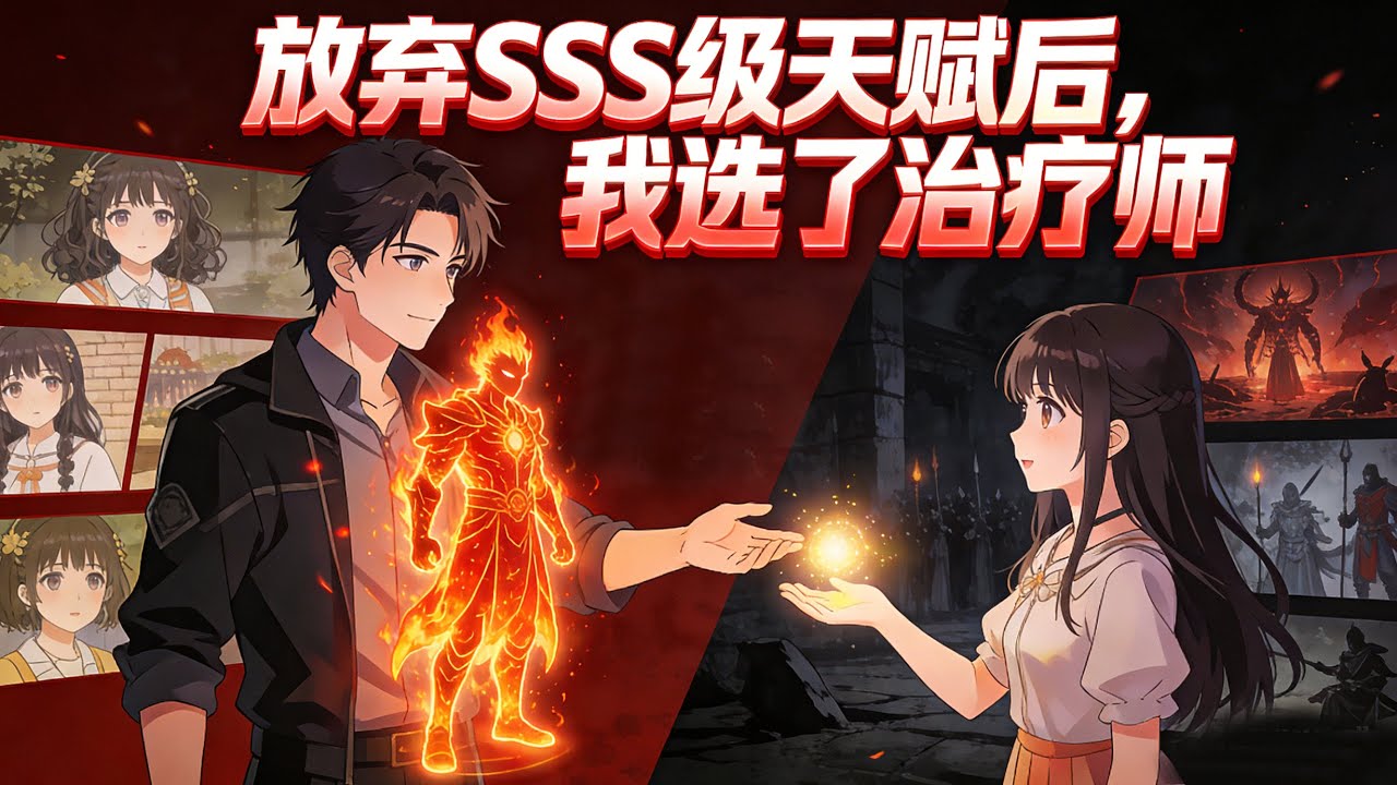 動漫上新🔥《放弃SSS級天賦後，我選了治療師》前世被青梅騙走神級職業，慘死副本。 今生我主動拿它，換走了校花的治療師！#動畫#逆襲#系統#小說#動畫#智绘