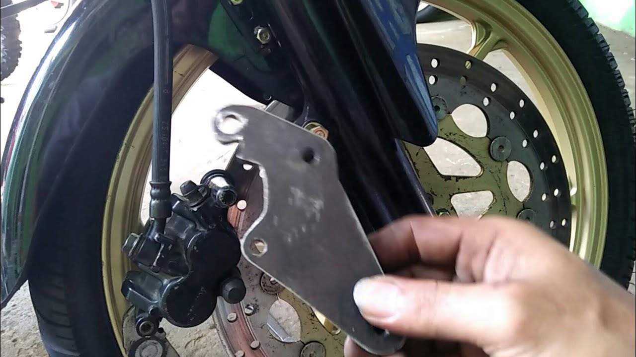 tutorial cara membuat dudukan / bracket kaliper cakram rapi dan presisi, super lebar megapro racing
