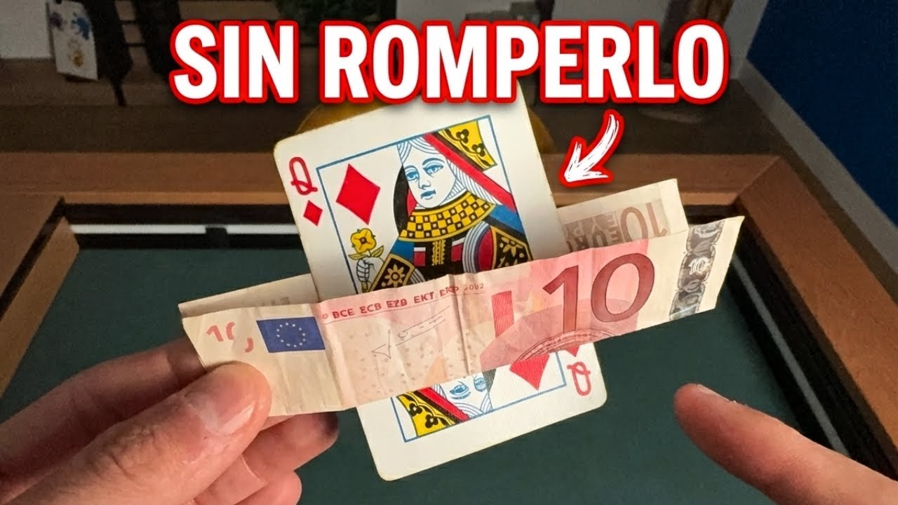Atravieso un Billete REAL con una Carta (Y se REGENERA)