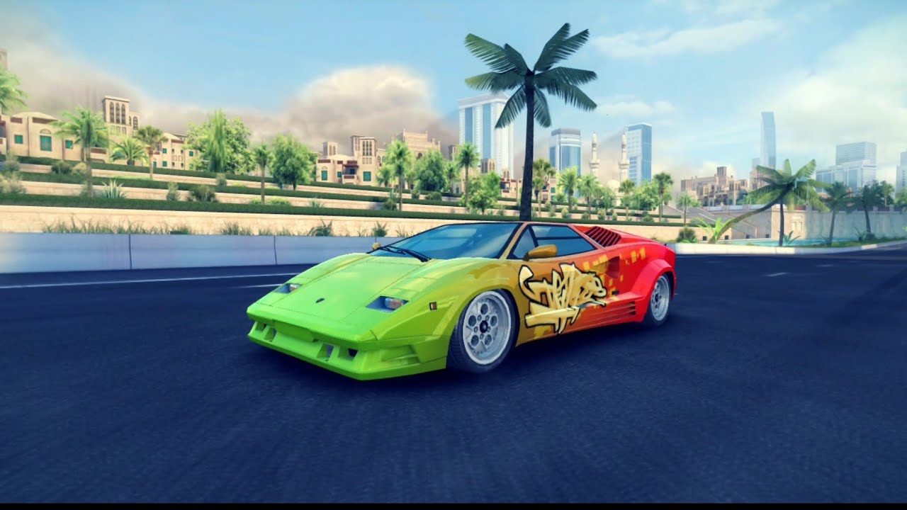 Asphalt 8 Lamborghini countach 25th anniversary MAX PRO Test Drive