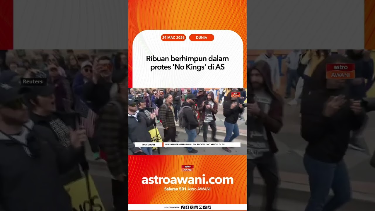 Ribuan berhimpun dalam protes 'No Kings' di AS
