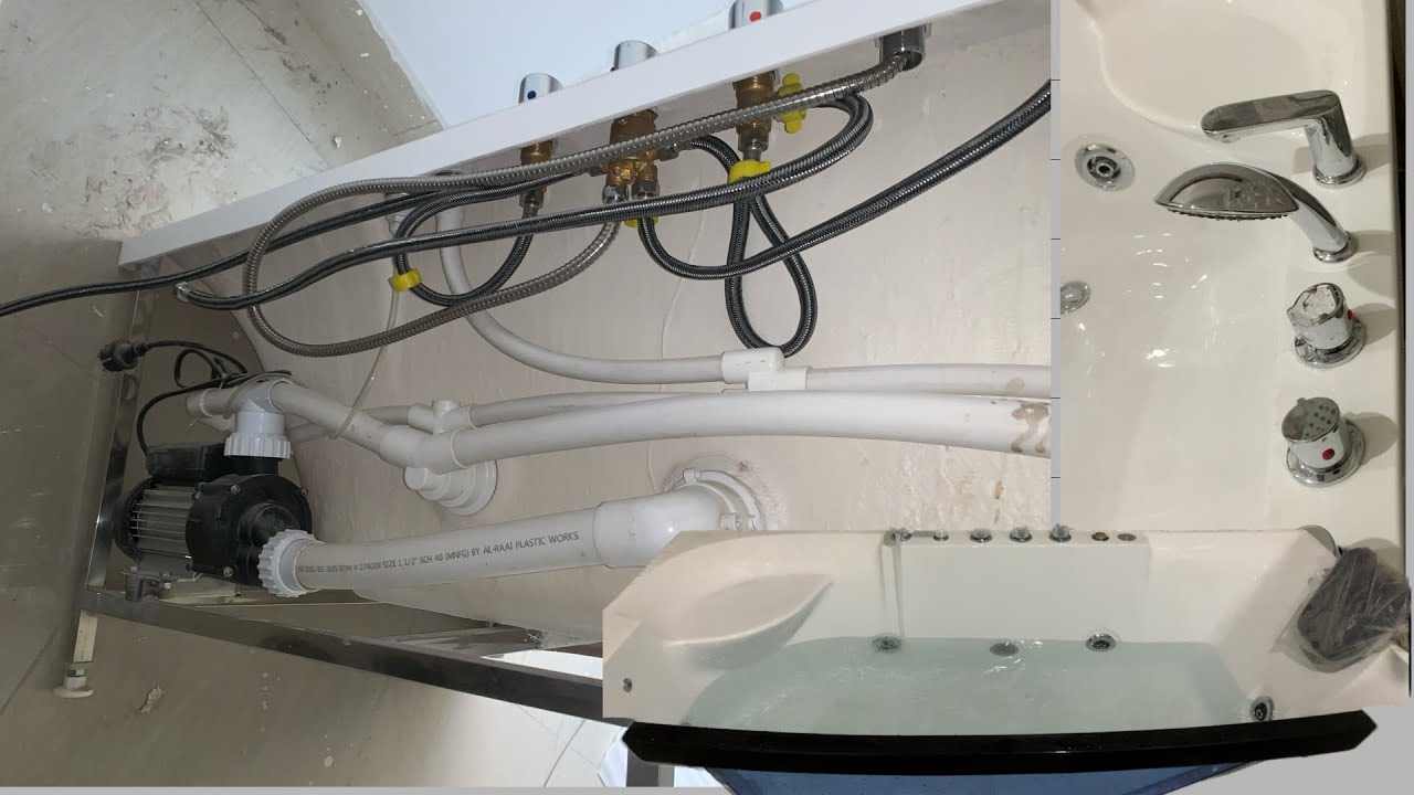 Jacuzzi Bathtub install Karen ka tarika || Urdu & Hindi || pprc and upvc || #mufeng #plumbing