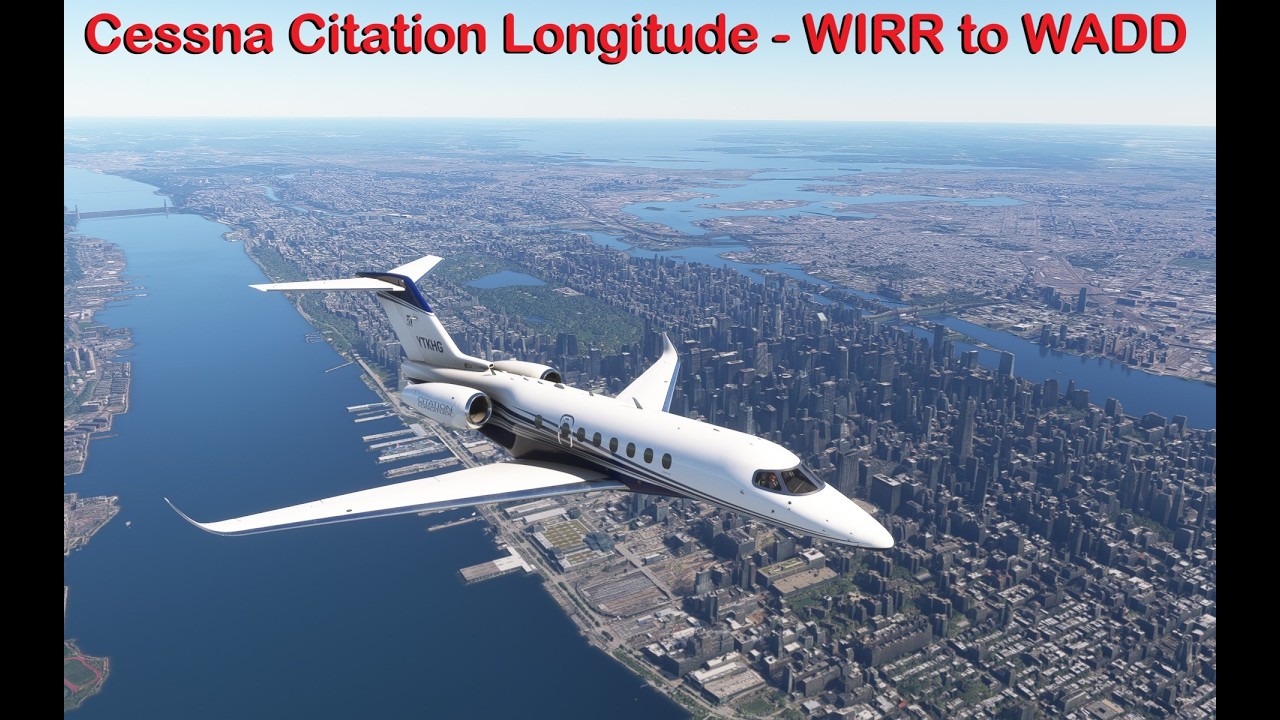 MSFS 2020, KHG Ep 237 - Cessna Citation Longitude - Tangerang to Denpasar