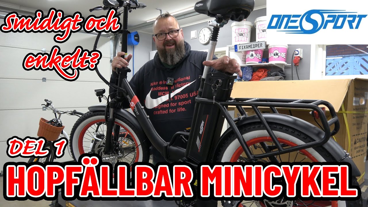 Onesport OT16-2 En hopfällbar el minicykel - Smidigt och enkelt? Del 1