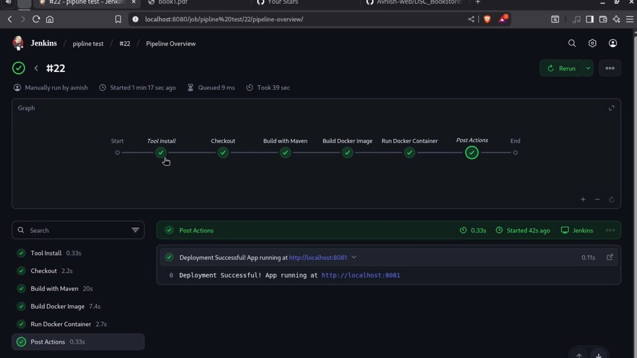 Jenkins CI/CD Pipeline Tutorial | GitHub &rarr; Maven WAR &rarr; Docker &rarr; Deploy on localhost:8081