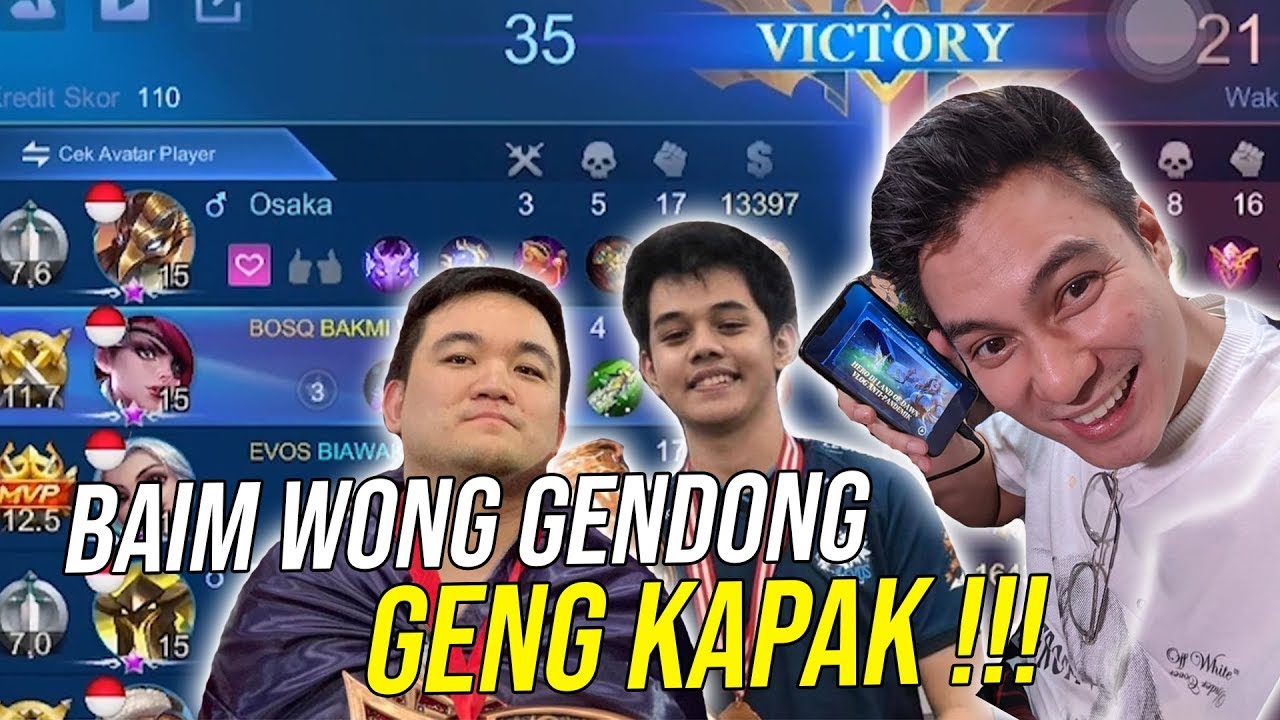 KEMENANGAN BERBALIK KARENA KEGANASAN LESLEY NYA BAIM !! BAIM GENDONG TIM KAPAK PAKE SKIN LEGEND !!