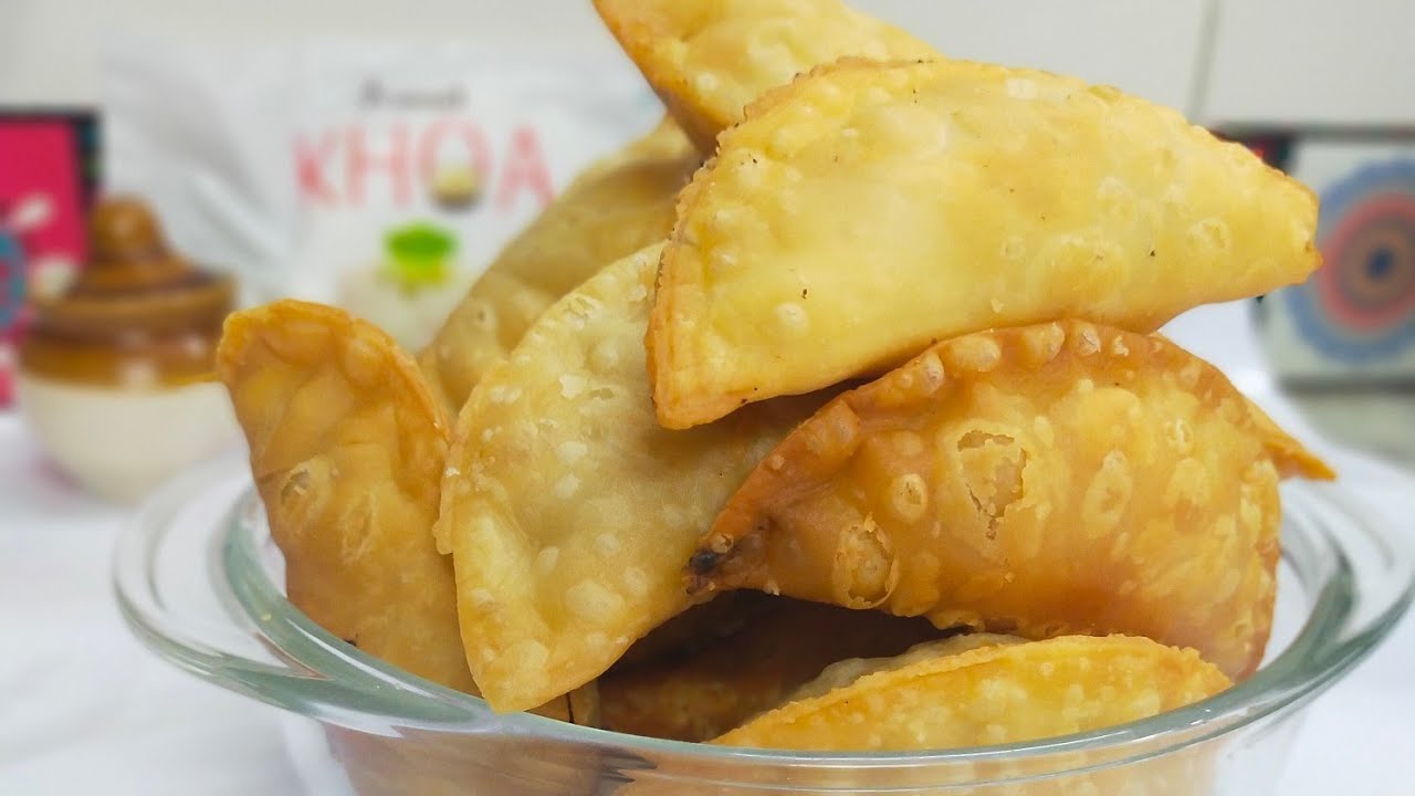 Amul khoa se banaa gujiya bahar se crispy andar se soft aur juicy recipe