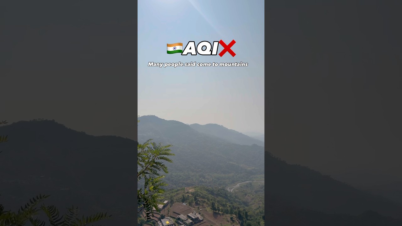 AQI comparison between Indian🇮🇳&USA🇺🇸 Mountains. #usa #america #usa🇺🇸dust #dusty #airpollution
